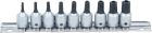 Nasadki Torx Plus 5-kątne z otworem TS10-TS50, 1/4", 10 szt.