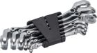 Klucze oczkowe otwarte 1/4"-15/16", 6 szt. z przegubem