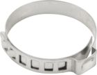 Regulowane opaski z uchem, 10 szt., W4, stal nierdzewna, 22-30 mm, 0,5x7 mm