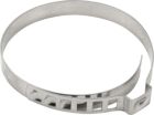 Regulowane opaski z uchem, 10 szt., W4, stal nierdzewna, 42-50 mm, 0,5x7 mm