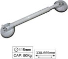 Uchwyt do szyb 2x115 mm, 50 kg, 430-555 mm