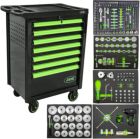 Wózek narzędziowy 7 szuflad + 256 narzędzi samochodowych